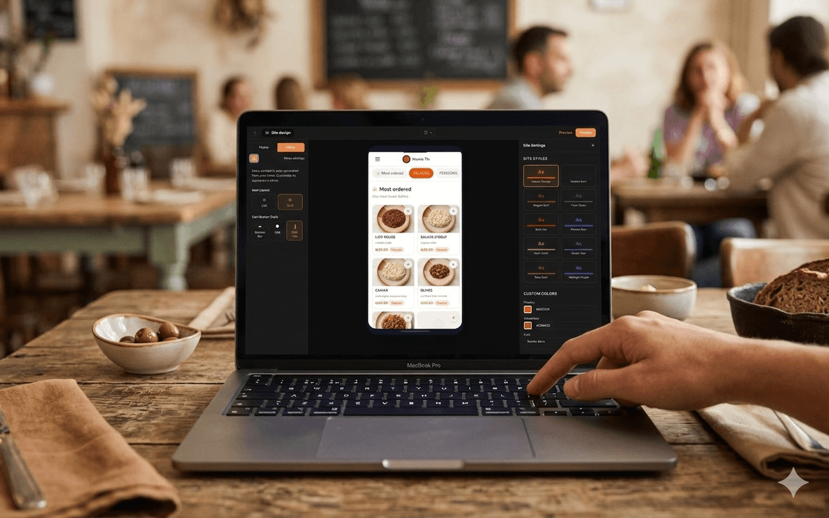 Launch your website and take orders online.